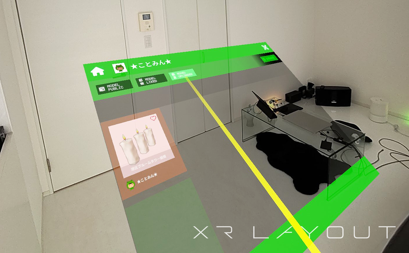 モデルパネルの操作方法