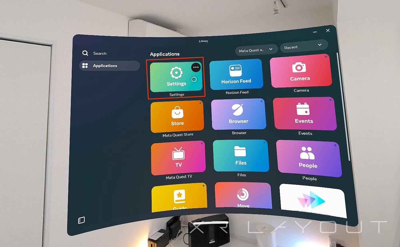 スペースの設定の方法